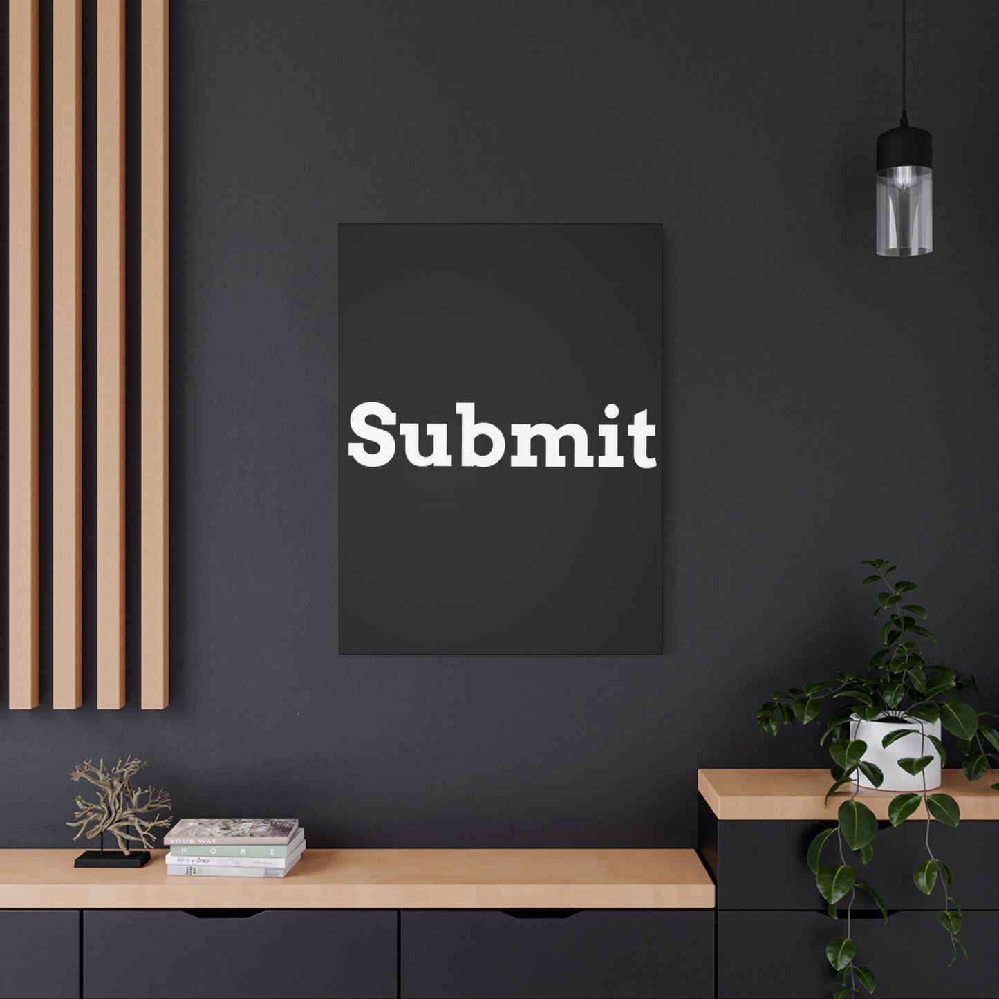 Classic Canvas - "Submit"" - Premium Canvas from Concordia Style Boutique - Just $26.40! Shop now at Concordia Style Boutique