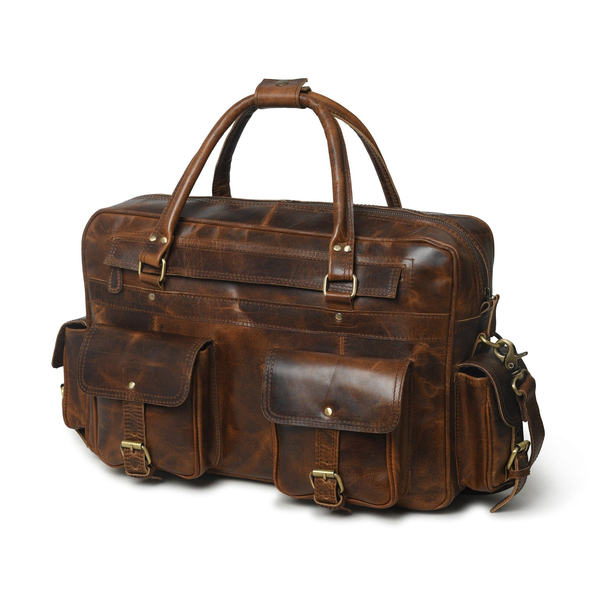 Finn Handcrafted Buffalo Leather Laptop Briefcase - Concordia Style Boutique