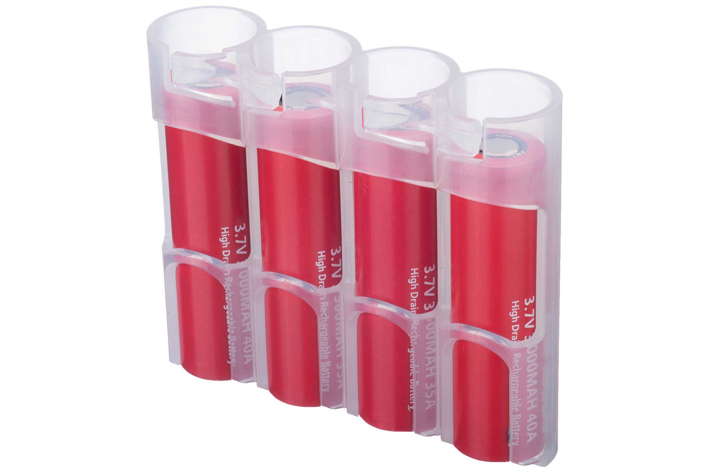 18650 Battery Caddy (Clear)