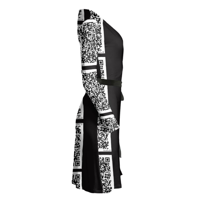 Wrap Dress - "Scan Me" - Premium Wrap Dress from Concordia Style Boutique - Just $170! Shop now at Concordia Style Boutique