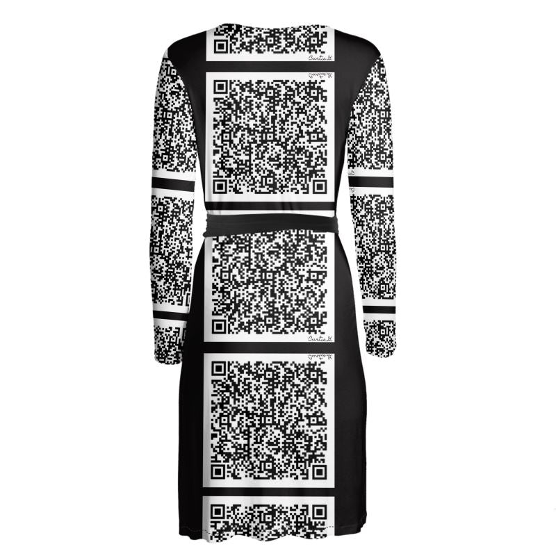 Wrap Dress - "Scan Me" - Premium Wrap Dress from Concordia Style Boutique - Just $170! Shop now at Concordia Style Boutique