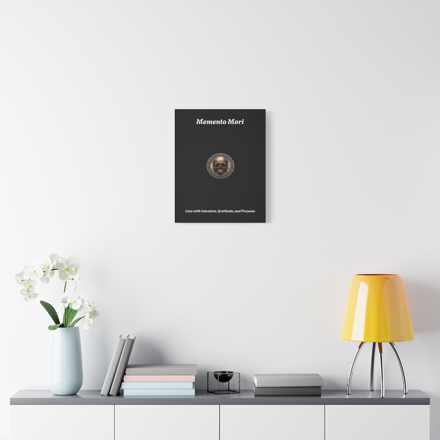 "Memento Mori" Matte Canvas - Inspirational Wall Art -"Live with Intention, Gratitude, and Purpose" - Premium Canvas from Concordia Style Boutique - Just $56.56! Shop now at Concordia Style Boutique