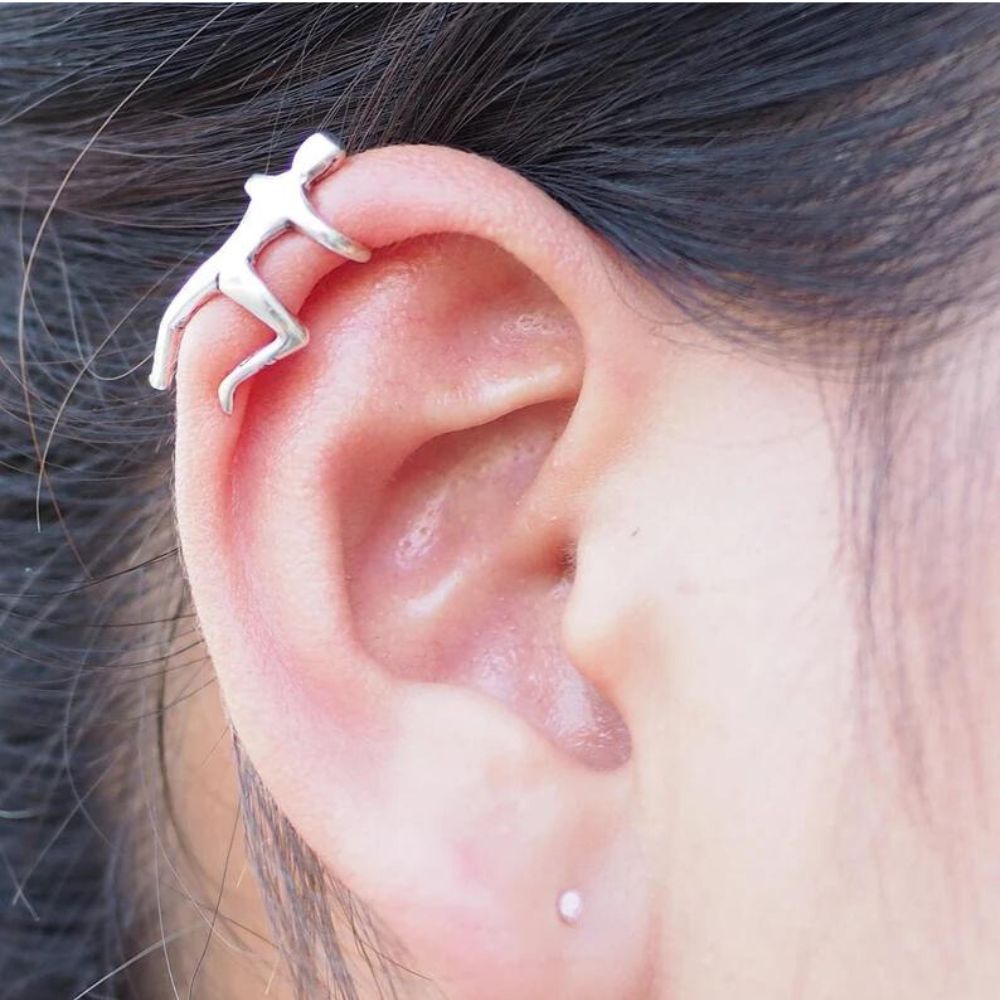 CLIMBING FIGURE EAR CUFF - Concordia Style Boutique