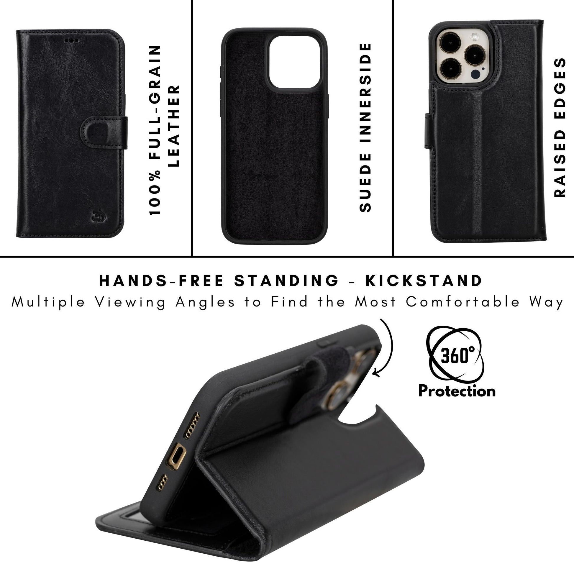 Casper iPhone 14 Series Detachable Leather Wallet Case - Concordia Style Boutique