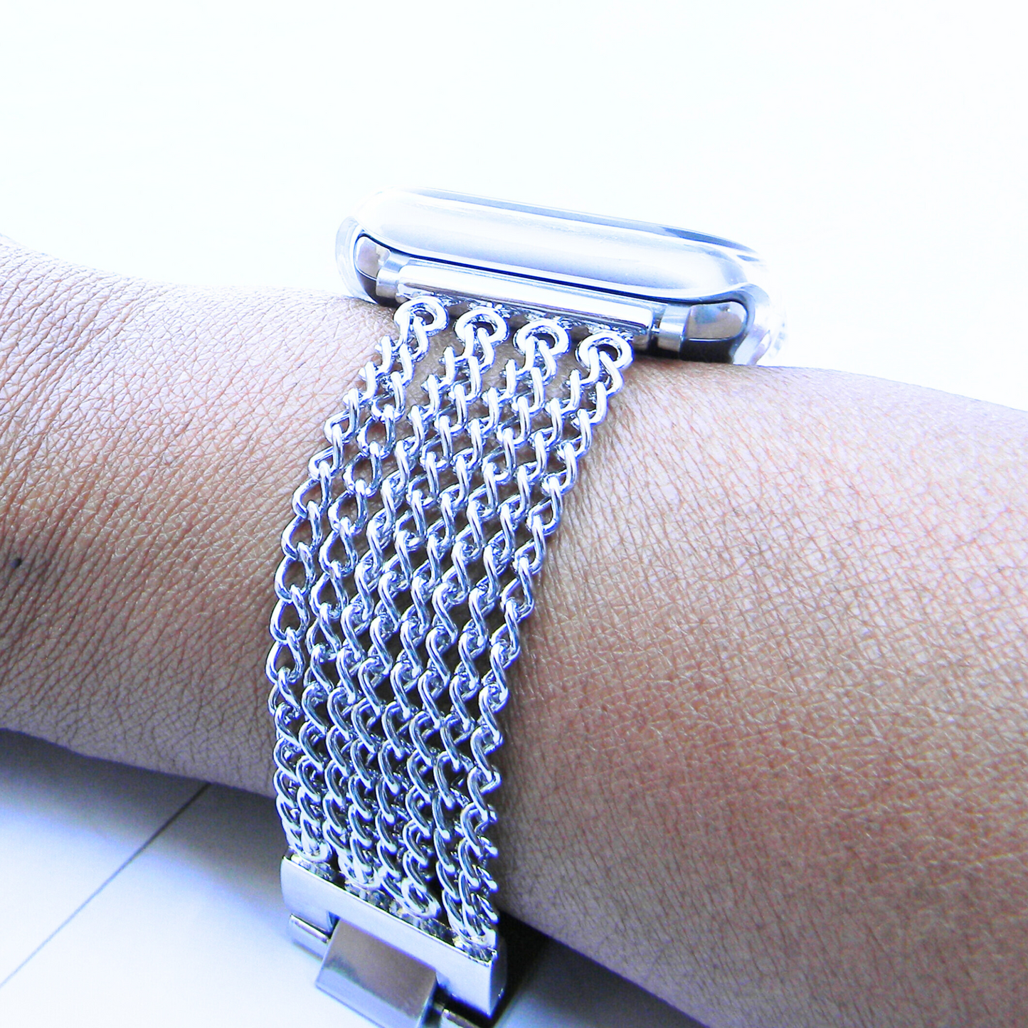 Stainless Steel - Chain Bracelet Band - Watchband for Apple