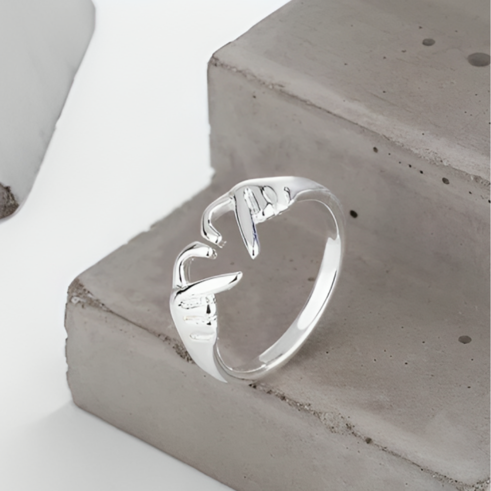 FINGER HEART RING (ADJUSTABLE) - Concordia Style Boutique
