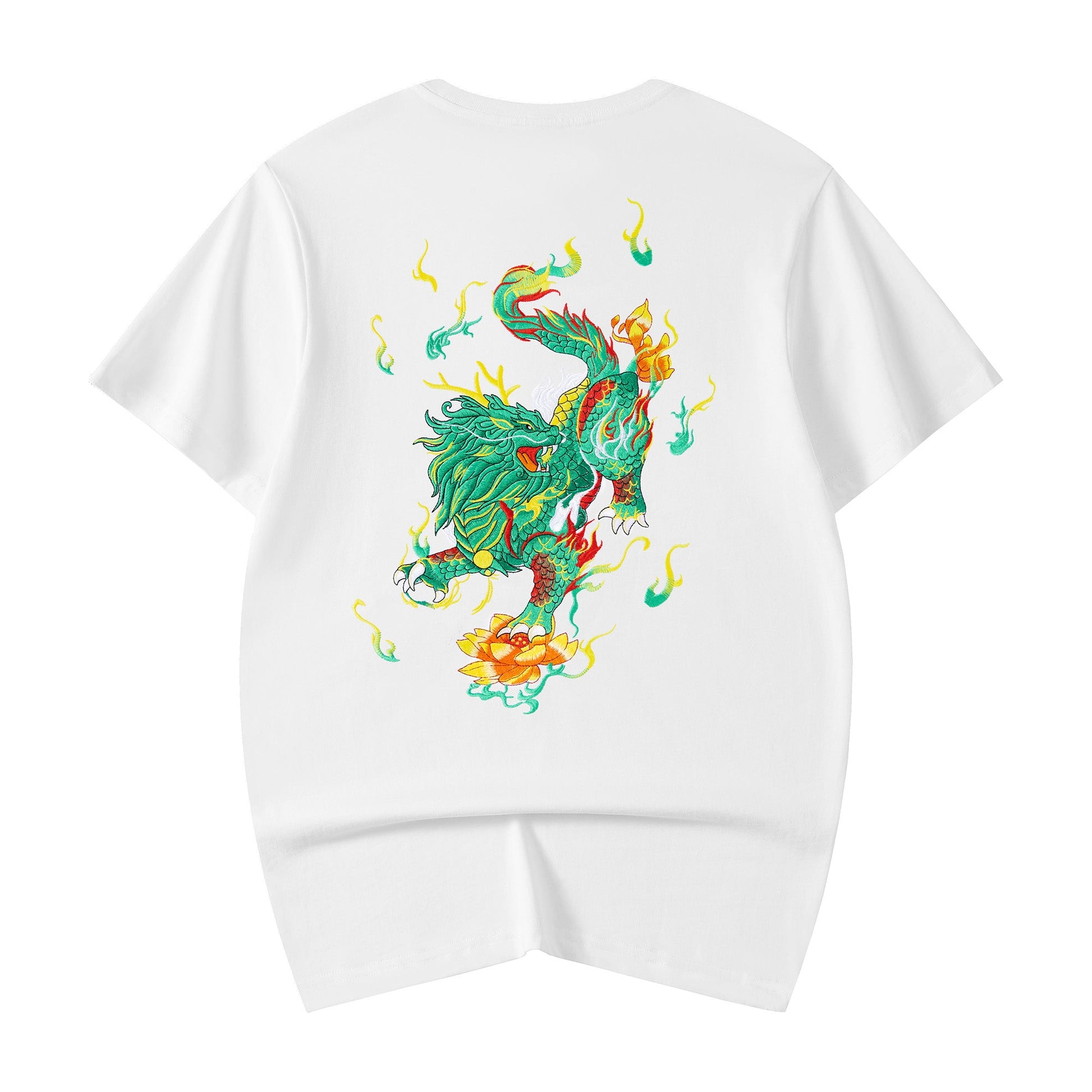 KH759 Emerald Kirin Embroidery Tee - Concordia Style Boutique