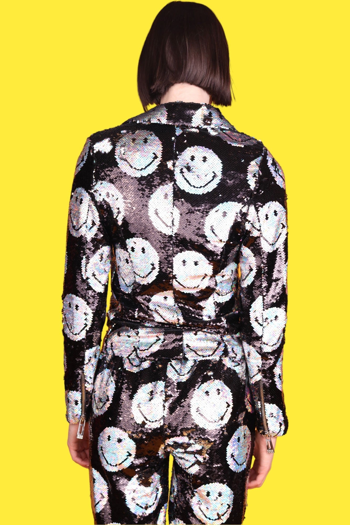 "Any Old  Iron" - x Smiley Iridescent Moto Jacket - Premium Clothing from Any Old Iron - Just $900! Shop now at Concordia Style Boutique