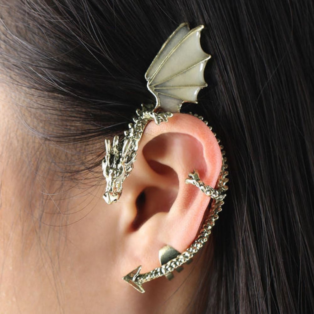 GLOW IN THE DARK DRAGON EAR CUFF - Concordia Style Boutique
