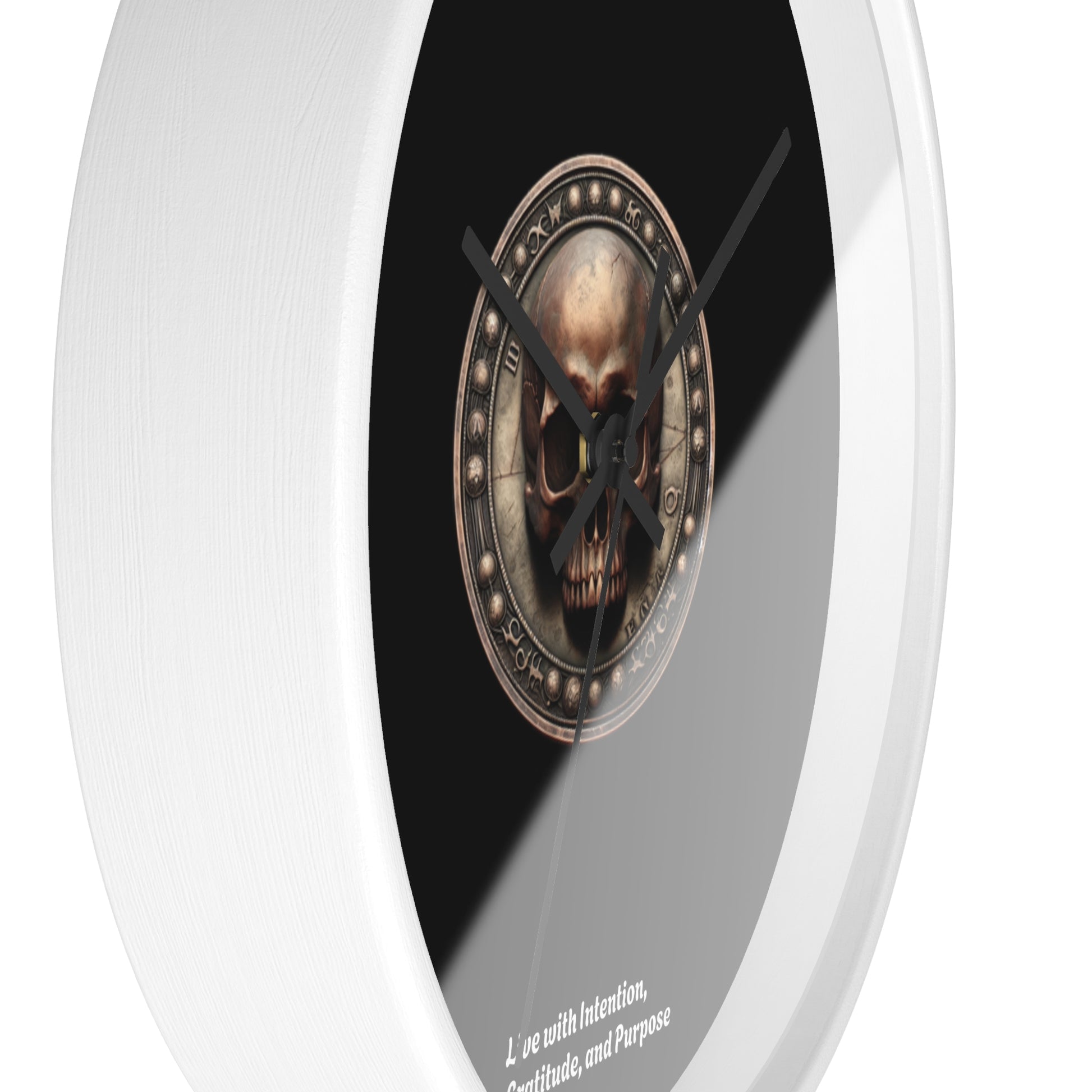 "Memento Mori" Wall Clock - Symbol of Intention, Gratitude, and Purpose - Premium Wall Clock from Concordia Style Boutique - Just $48.23! Shop now at Concordia Style Boutique