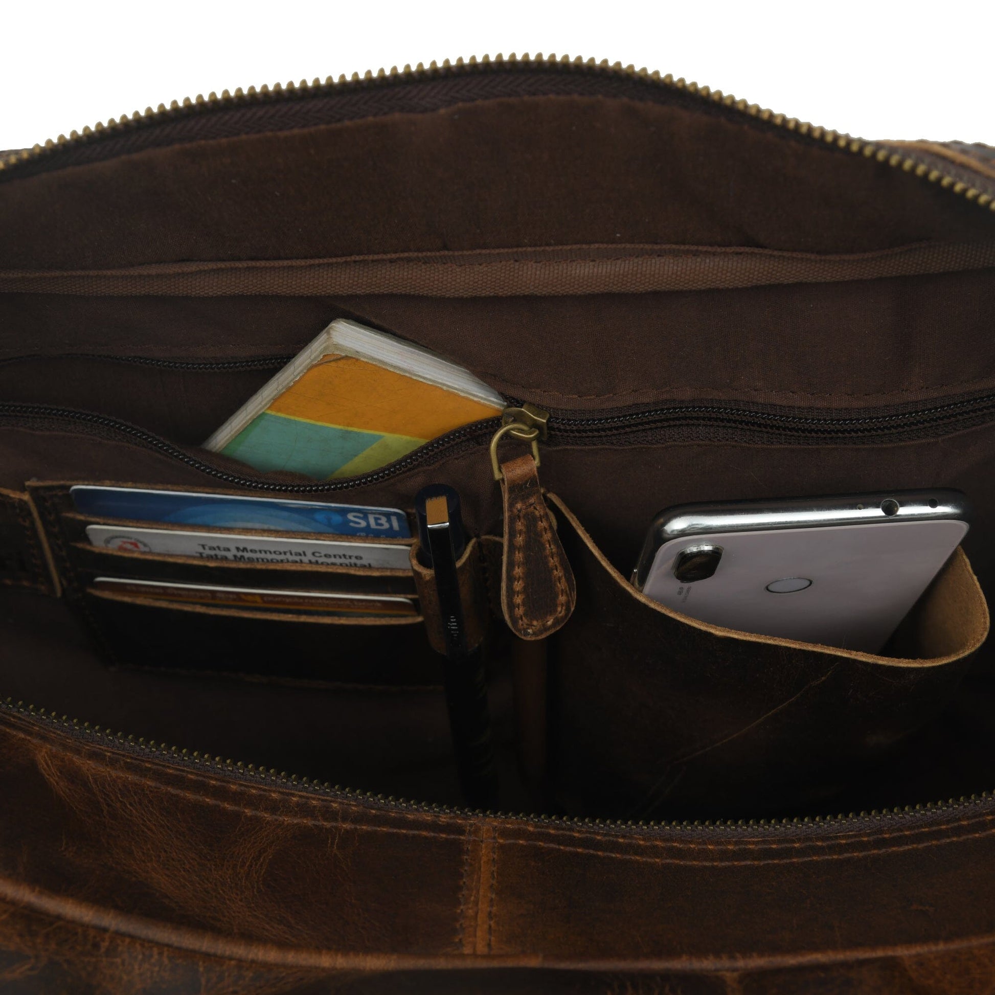 Finn Handcrafted Buffalo Leather Laptop Briefcase - Concordia Style Boutique