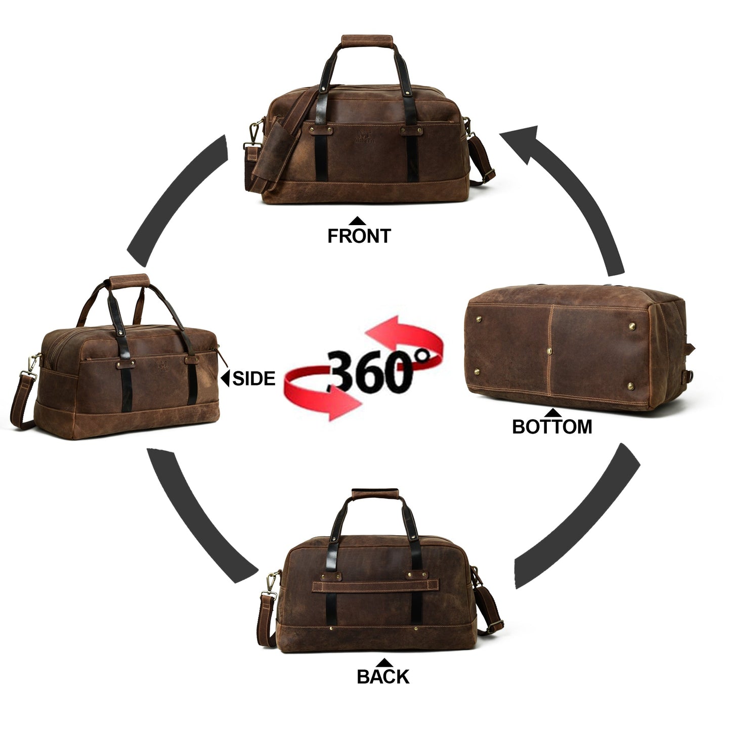 Espresso Elegance Carry on Duffle - Concordia Style Boutique