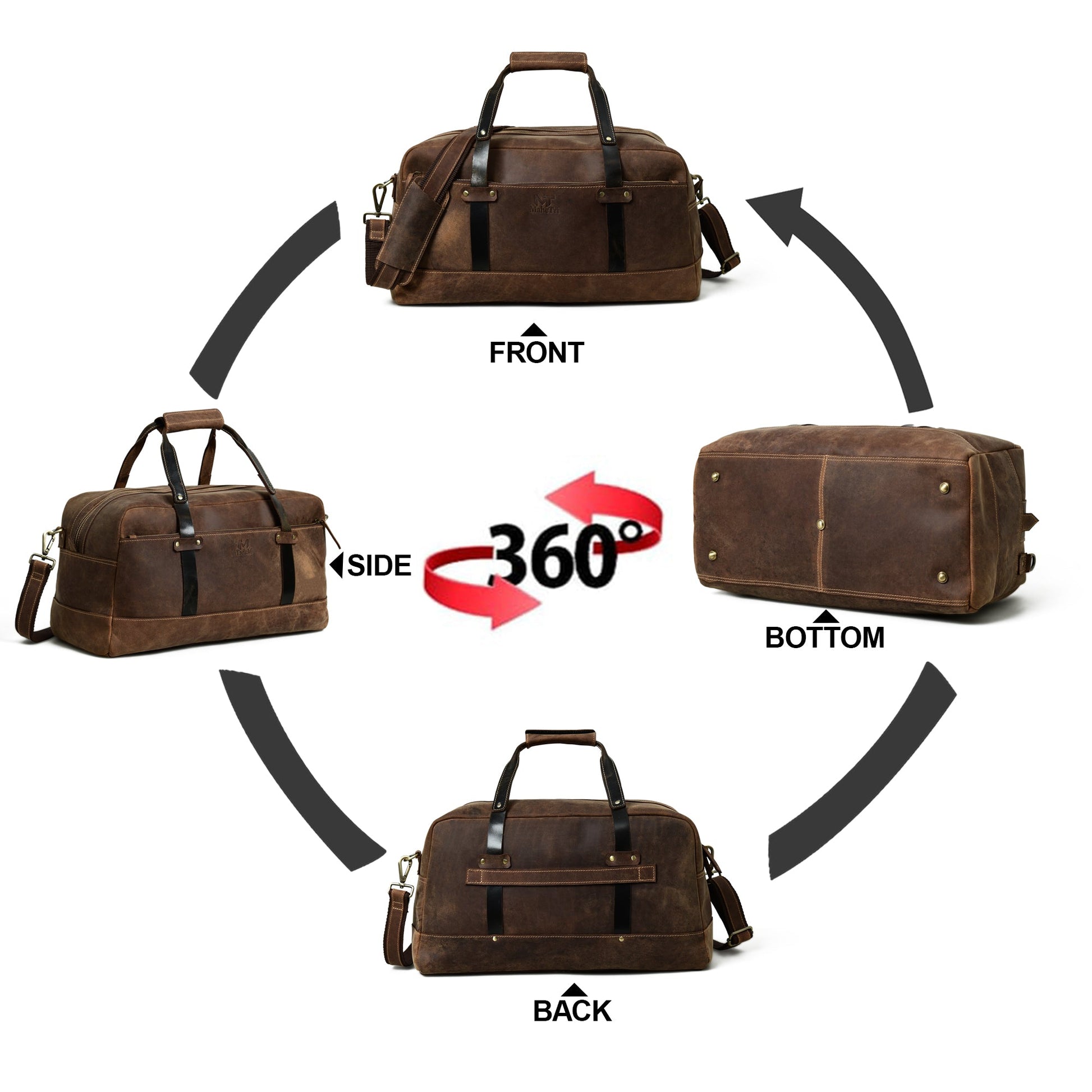 Espresso Elegance Carry on Duffle - Concordia Style Boutique