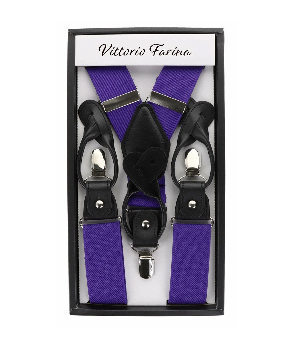 Vittorio Farina Men's Convertible Suspender in Gift Box: 70% Polyester & 30% Elastomer - Concordia Style Boutique