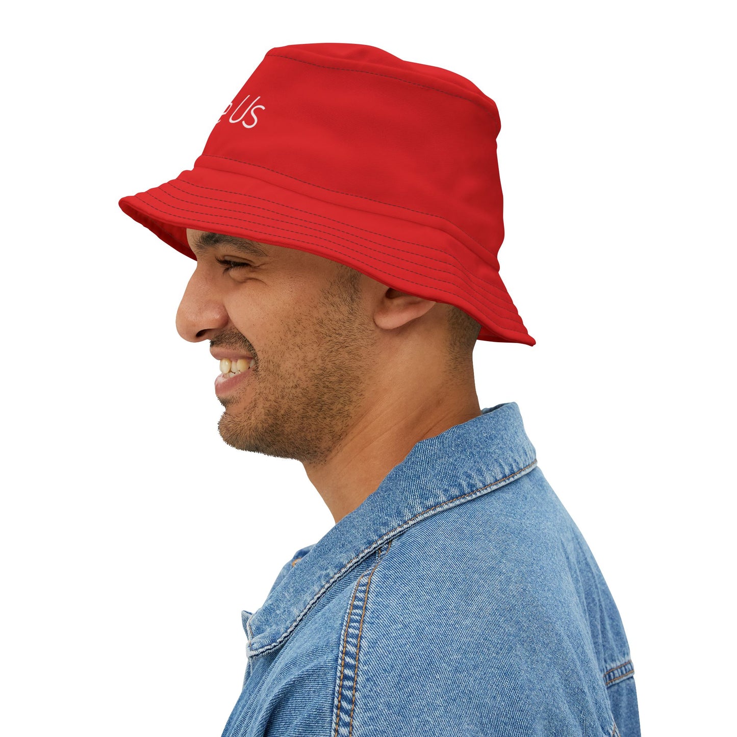 "They Not Like Us" - Bucket Hat (Red) - Premium Hats from Concordia Style Boutique - Just $27.84! Shop now at Concordia Style Boutique