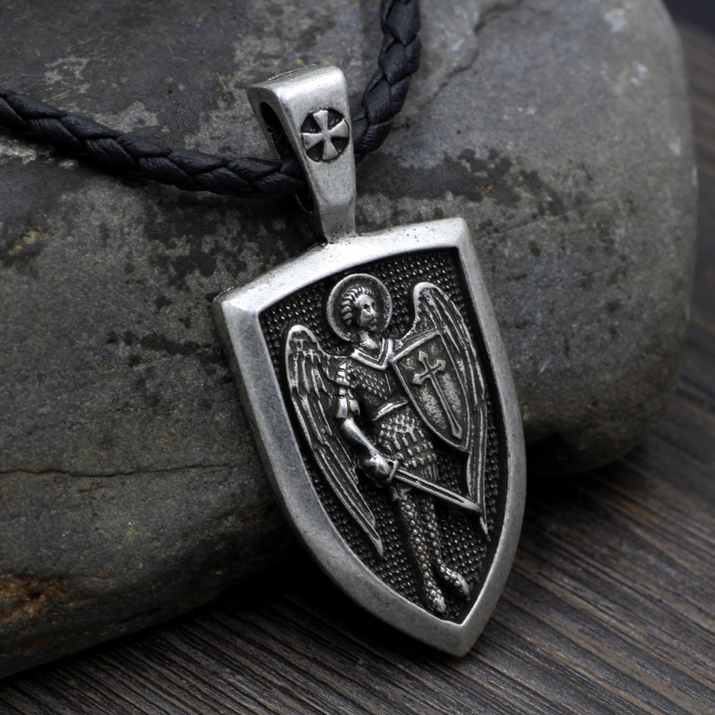 Saint Michael Archangel Pendant Necklace - Premium Saint Michael Archangel Pendant Necklace from Concordia Style Boutique - Just $6.48! Shop now at Concordia Style Boutique