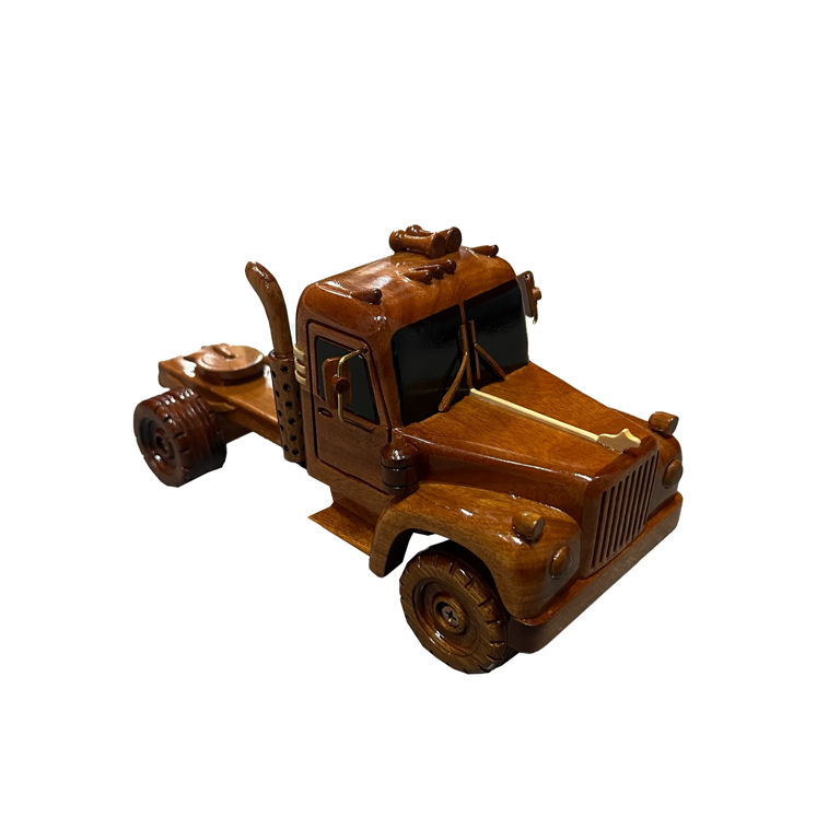 1961 Mack Truck Mahogany Wood Desktop Model