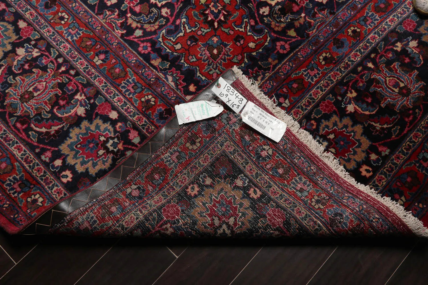 10'9"x16'5" Palace Burgundy Hand Knotted 100% Wool Mashad Traditional 200 KPSI Oriental Area Rug - Premium Persian;Hand Knotted;Palace;Rectangle;Burgundy, Plum, Navy;Traditional;Premium_Rug from Oriental Rug Of Houston - Just $9999! Shop now at Concordia Style Boutique