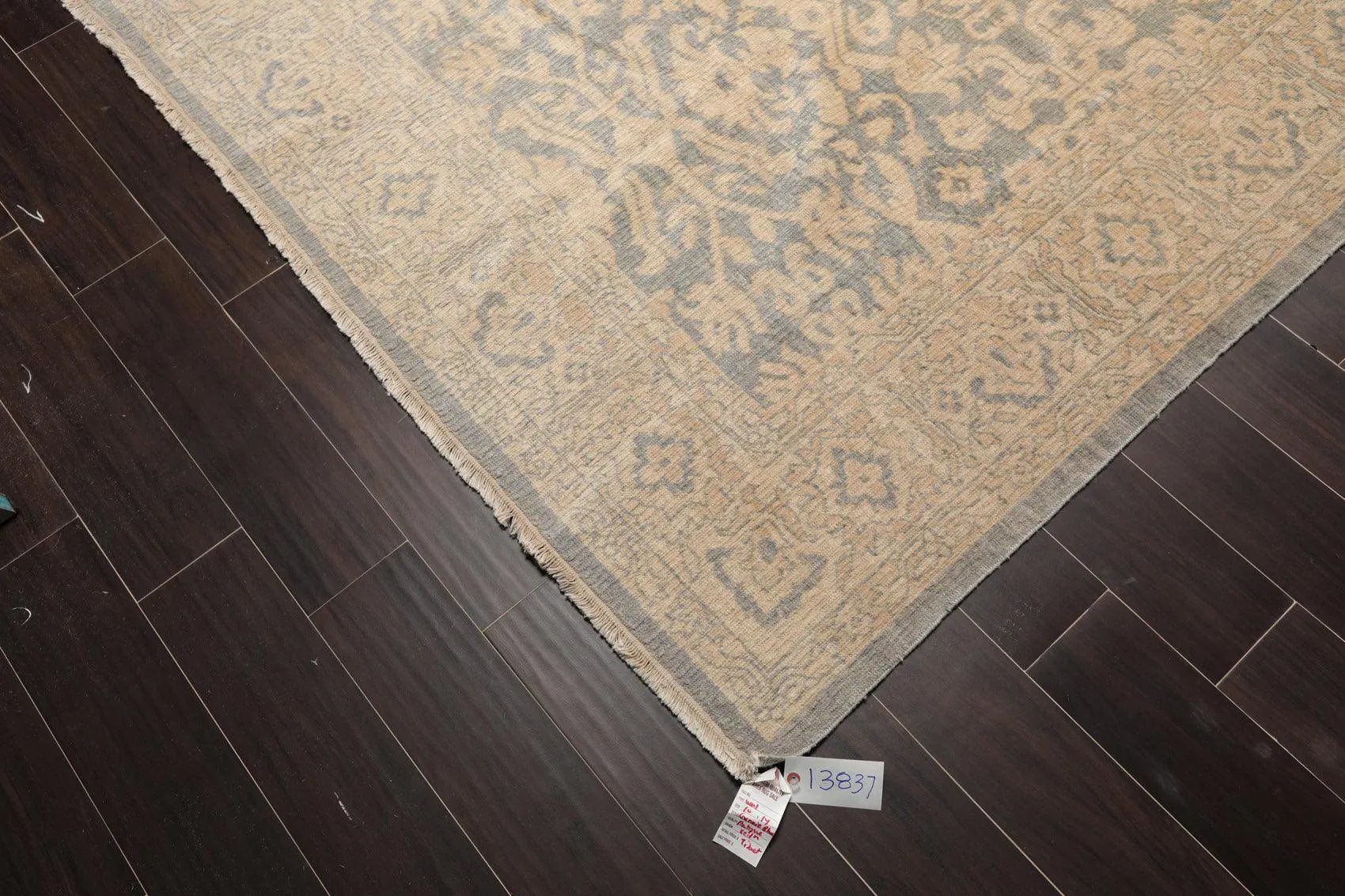 10' x 14' Hand Knotted Wool Antique Reproduction Erased Pattern Area Rug Beige - Concordia Style Boutique