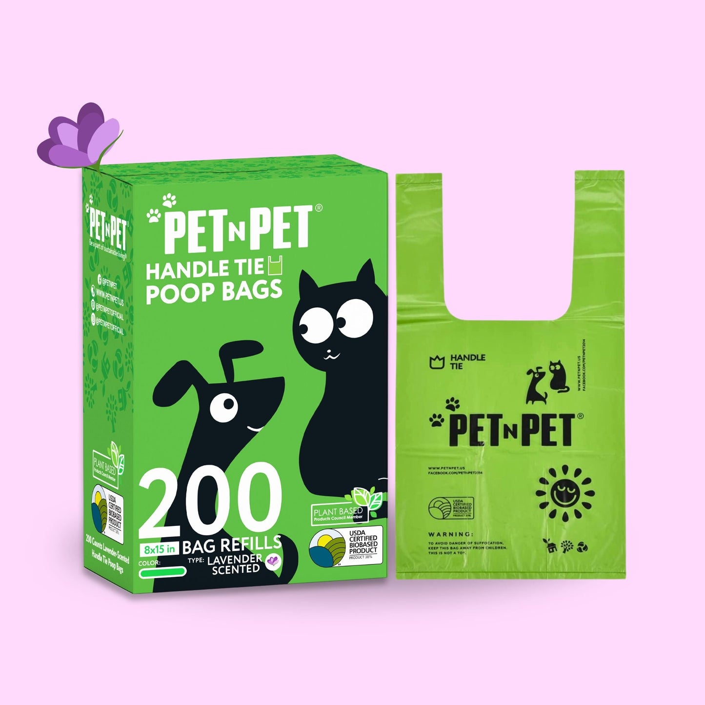 Handle Tie Dog Poop Bags 200