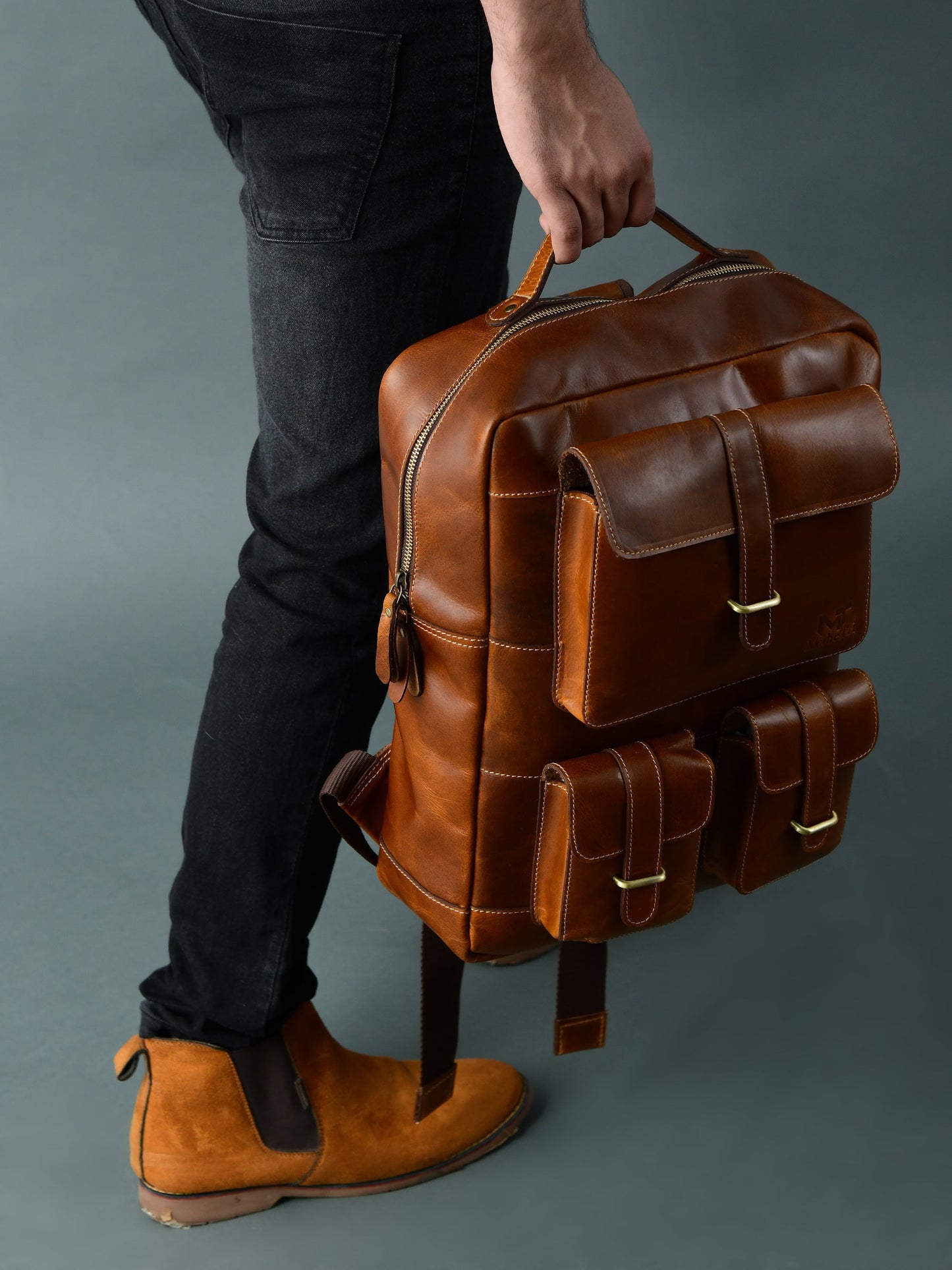 Tan Portland Laptop Backpack - Concordia Style Boutique