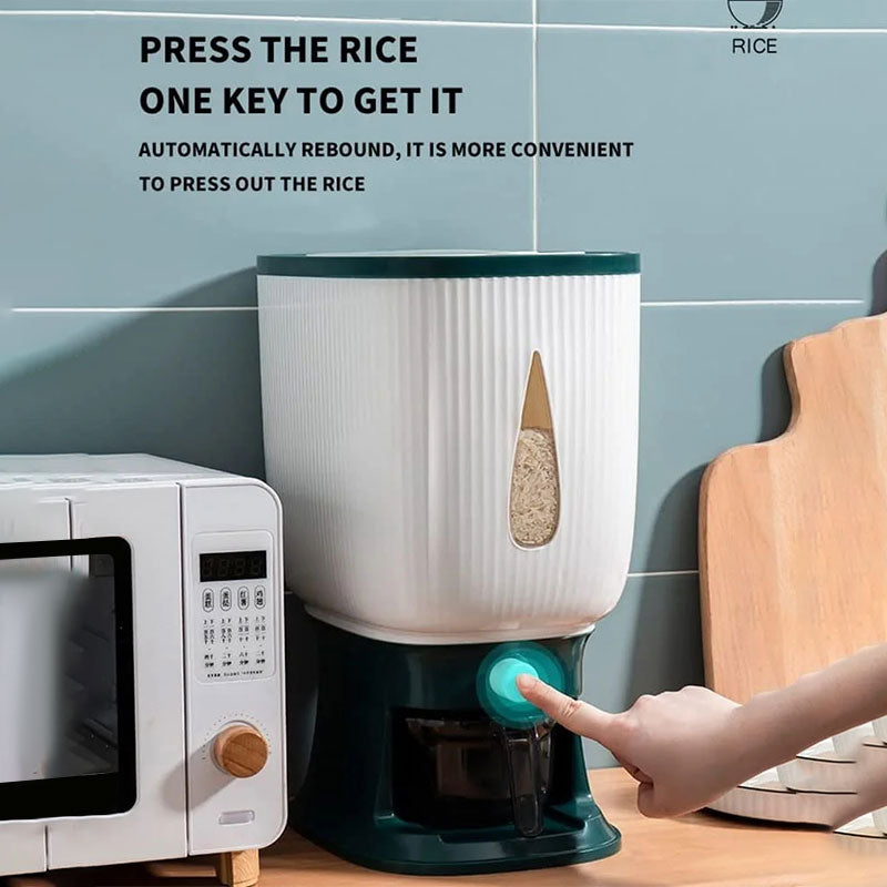 10 kg Rice Dispenser / Storage Container /Sealed Grain Cereal Dispenser & Storage Box