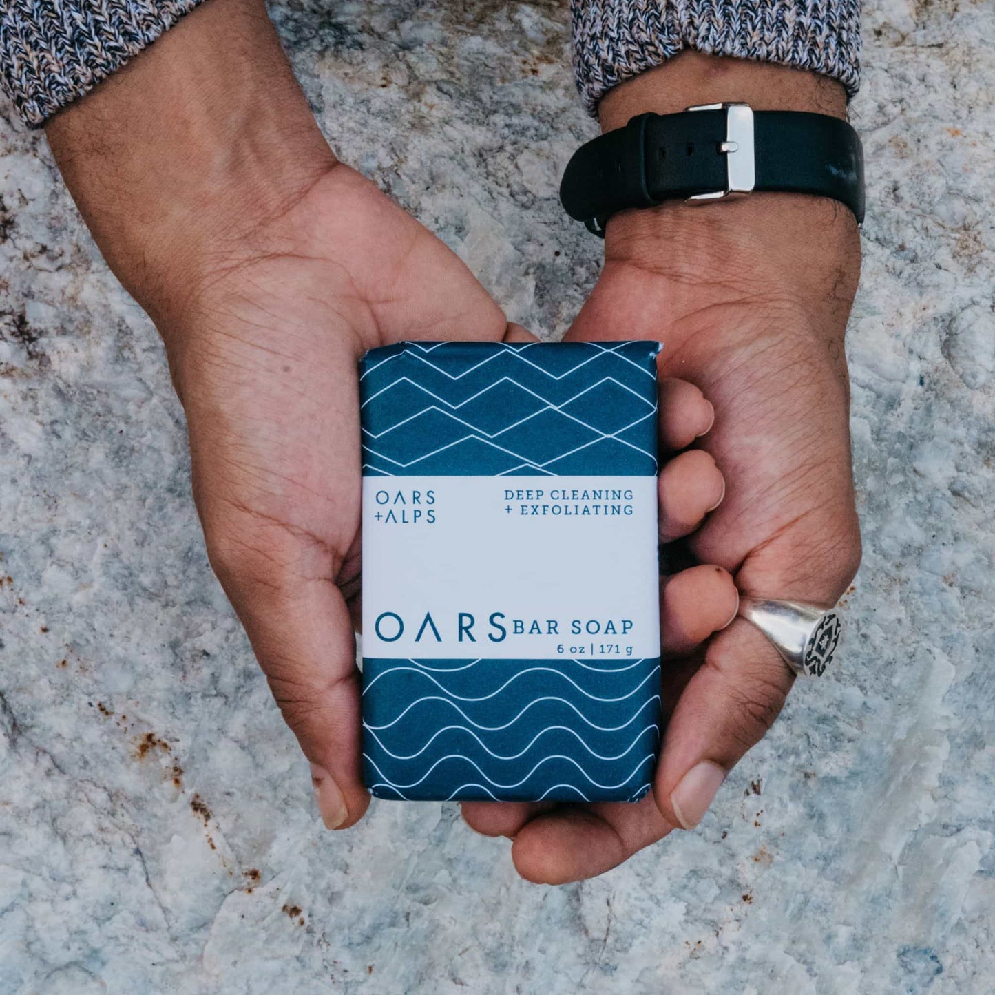 Blue Charcoal Oars Bar Soap - Concordia Style Boutique