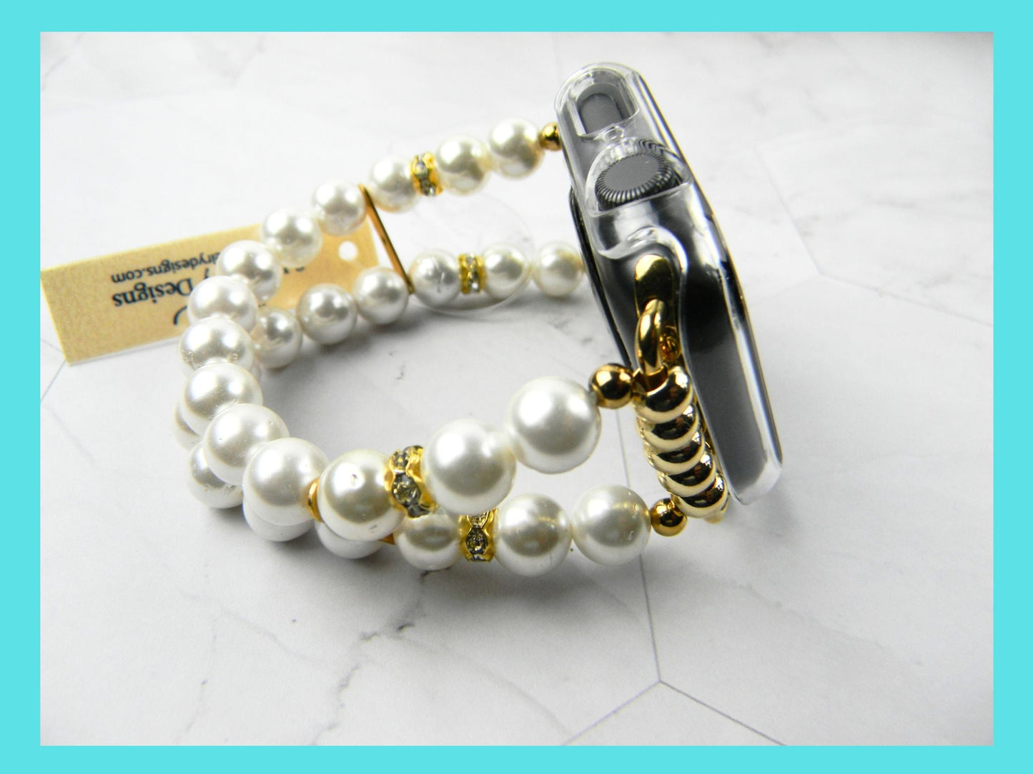 Watch Band for Apple Watch, Off White Pearl Apple Watch Bracelet