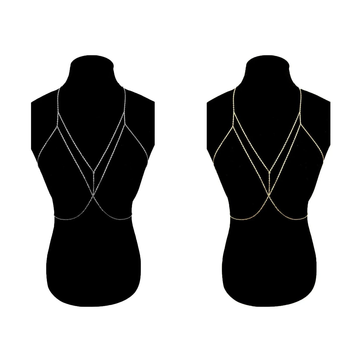 LAYERED CHAIN BRA (ADJUSTABLE) - Concordia Style Boutique