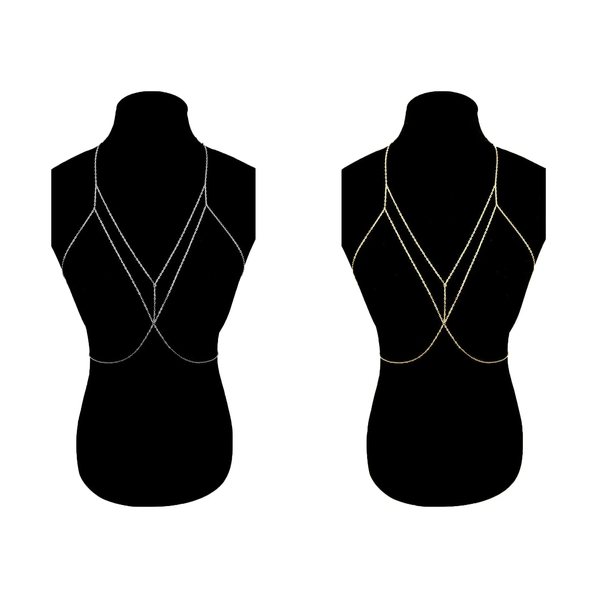LAYERED CHAIN BRA (ADJUSTABLE) - Concordia Style Boutique
