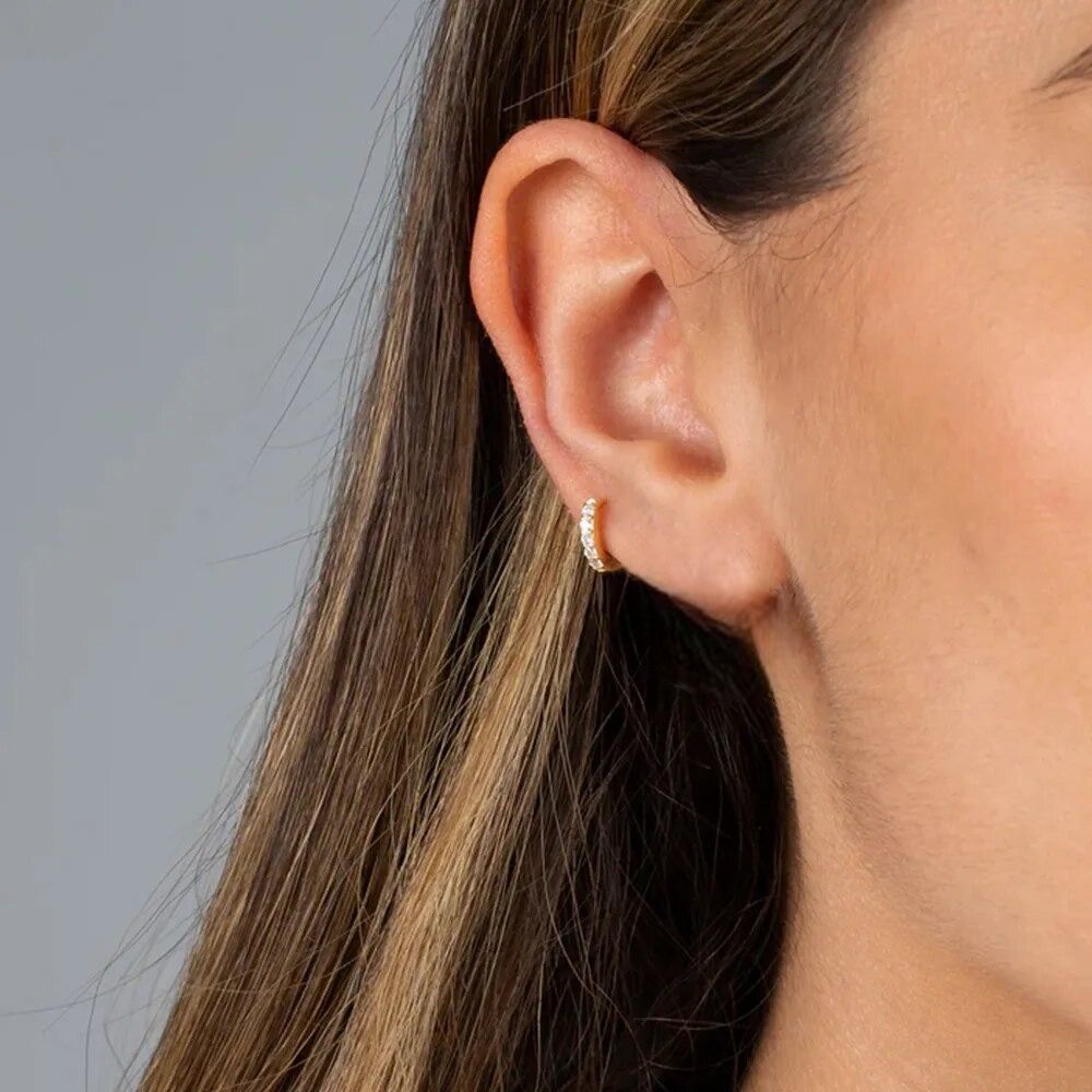 HUGGIE HOOP EARRINGS (PAIR) - Concordia Style Boutique