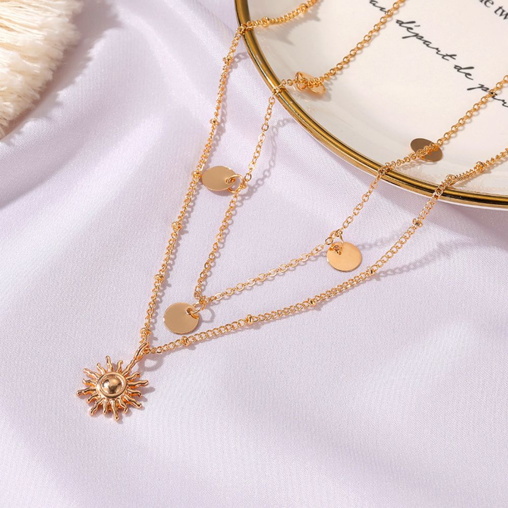 SUN CHOKER LAYERED NECKLACE - Concordia Style Boutique