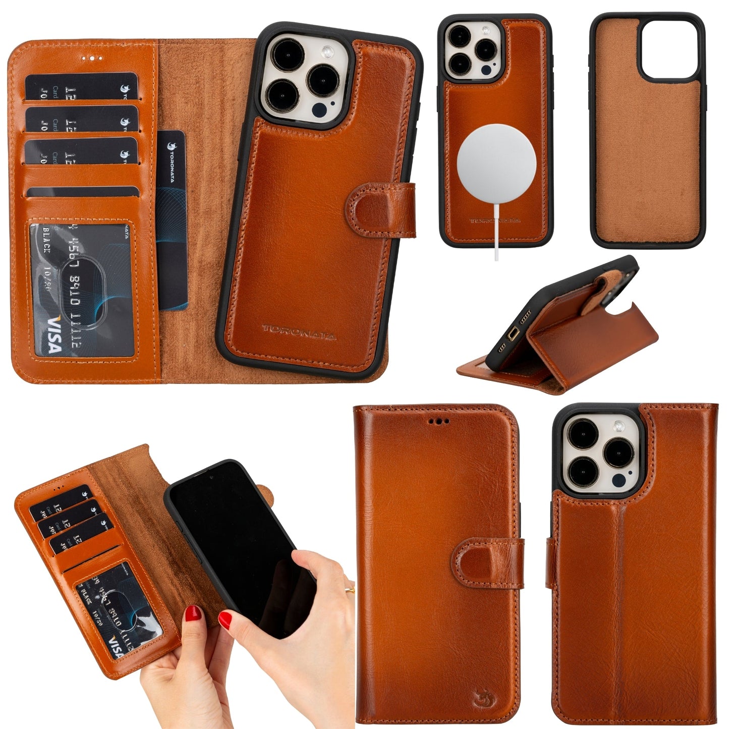 Casper Leather iPhone 14 Pro Max Wallet Case | MagSafe - Concordia Style Boutique