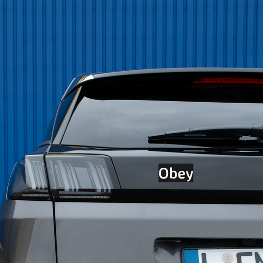 Bumper Sticker - "Obey" - Premium Bumper Sticker from Concordia Style Boutique - Just $7.69! Shop now at Concordia Style Boutique