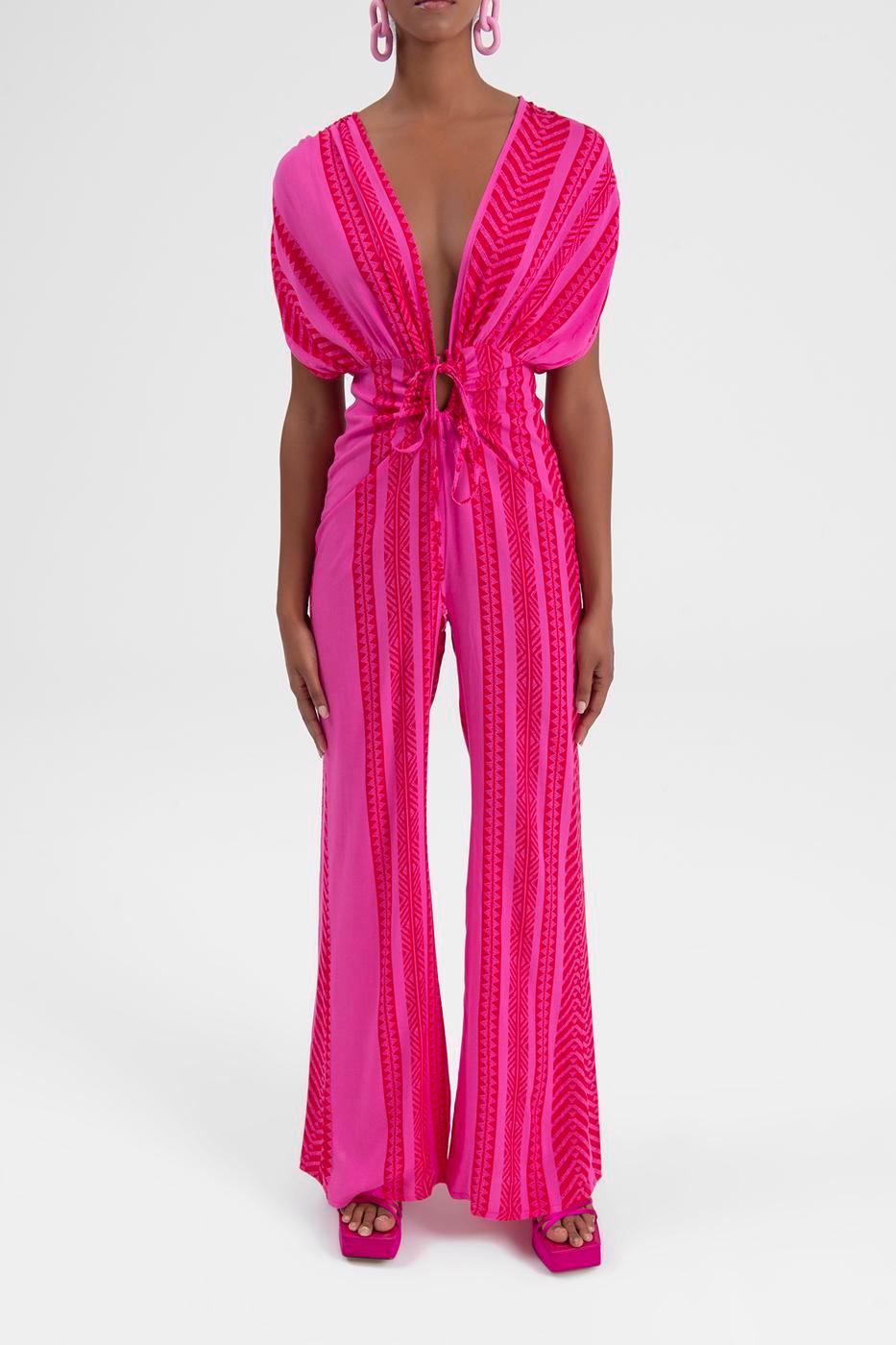 Fuschia Maxi Jumpsuit