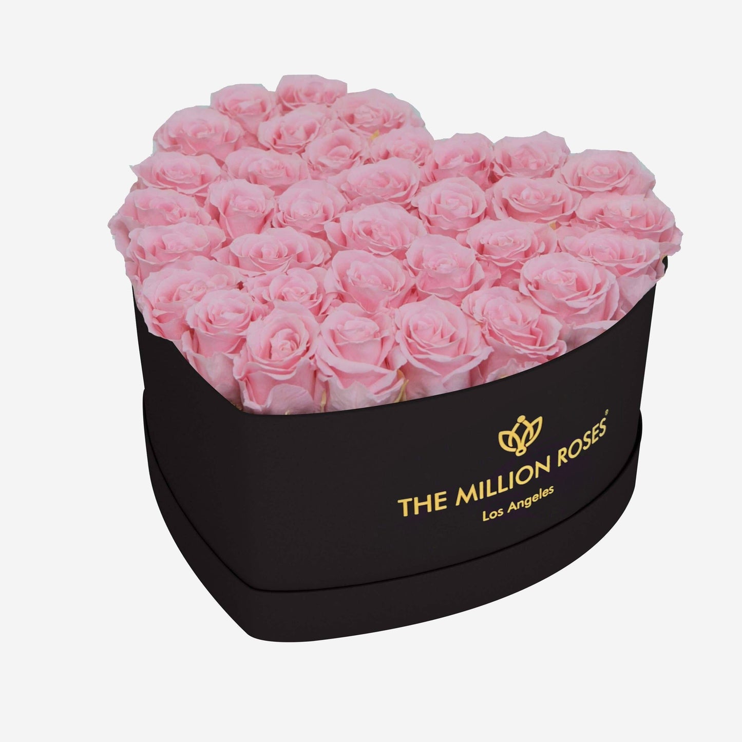 Heart Black Box | Light Pink Roses