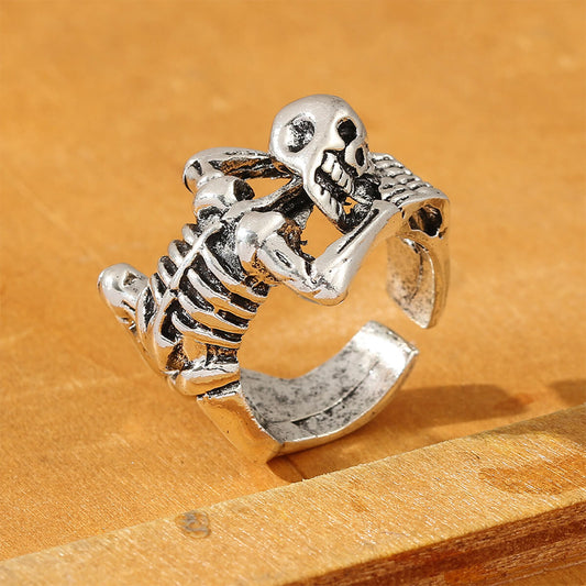 CURVED BONES GOTHIC RING (ADJUSTABLE) - Concordia Style Boutique
