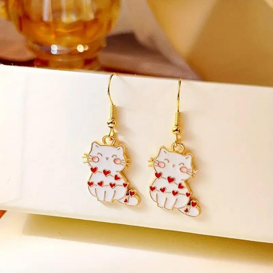 LOVE CAT EARRINGS (PAIR) - Concordia Style Boutique