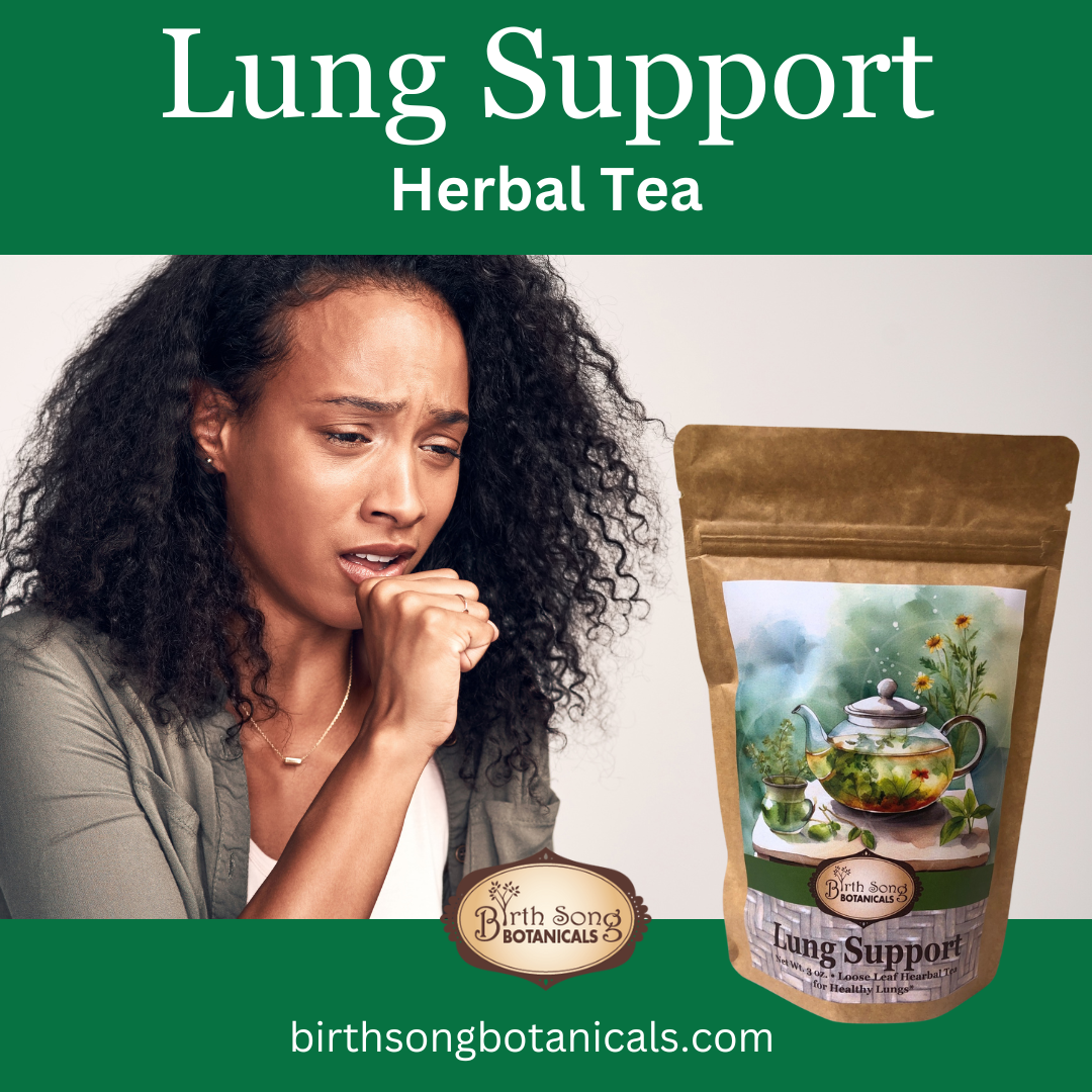 Lung Support Herbal Tea for Bronchial Wellness, Respiratory and Immune Support for Clear Breathing* 3 oz. - Concordia Style Boutique