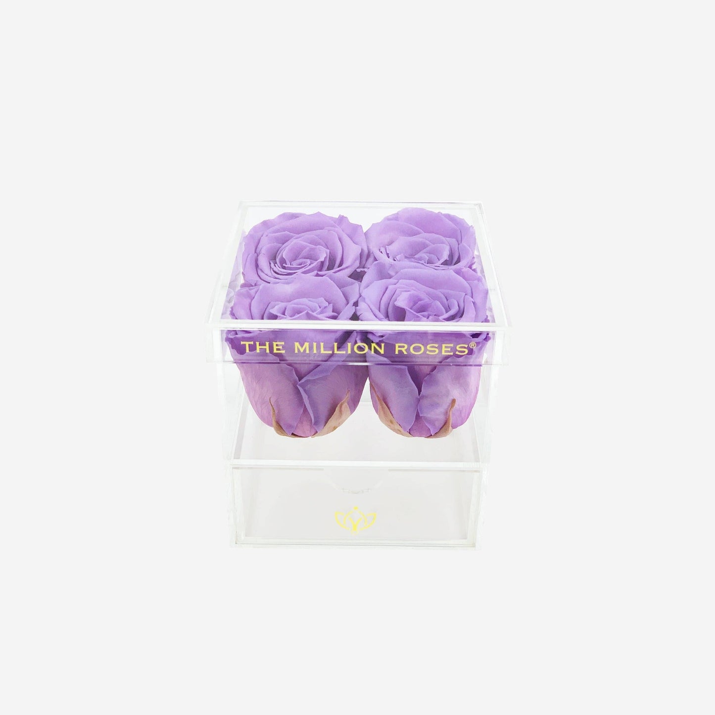Acrylic 4 Drawer Box | Lavender Roses