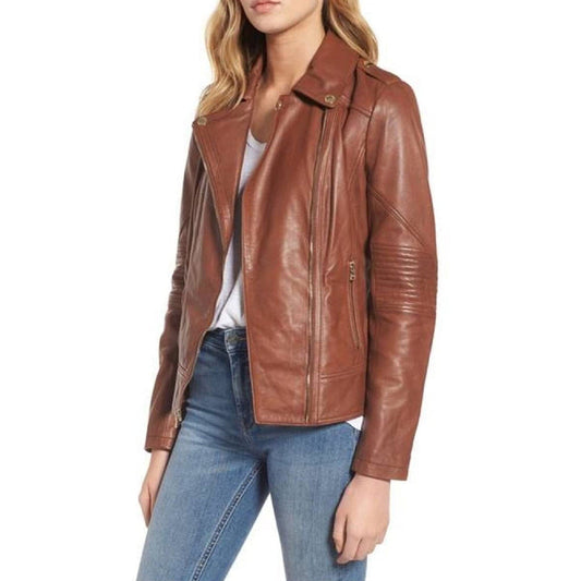 Nairobi Tanned Ladies Jacket - Concordia Style Boutique