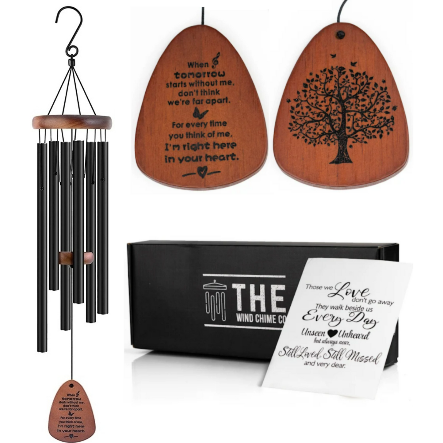 32" Serenity Memorial Wind Chimes - Thoughtful Gift For Special Occasions or Reflections