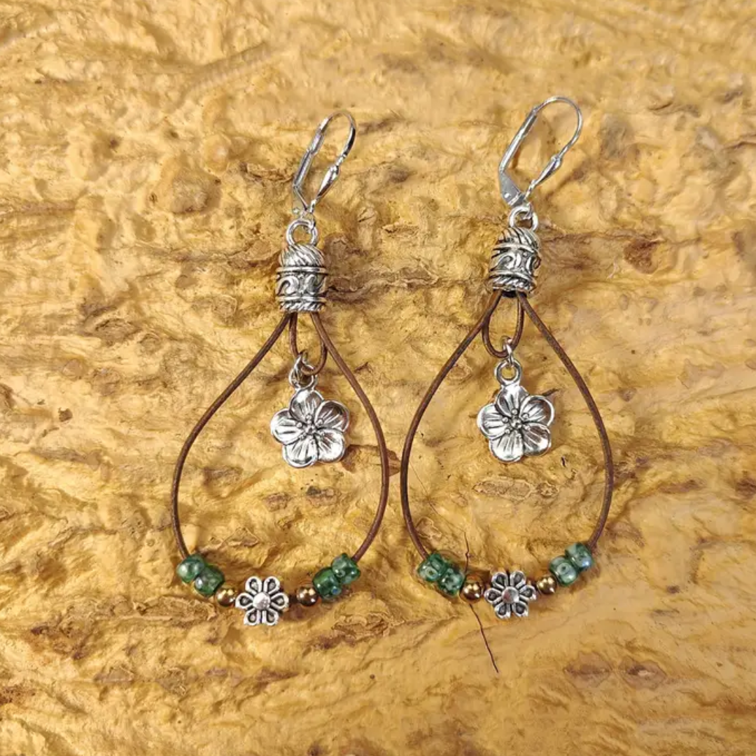 VINTAGE BOHO FLOWER EARRINGS (PAIR) - Concordia Style Boutique