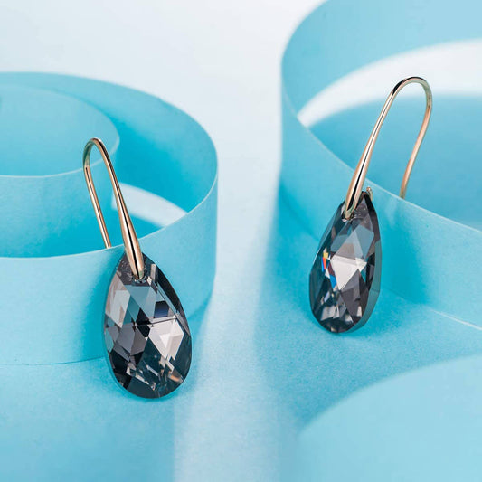 DROP DANGLE CRYSTAL EARRINGS (PAIR) - Concordia Style Boutique