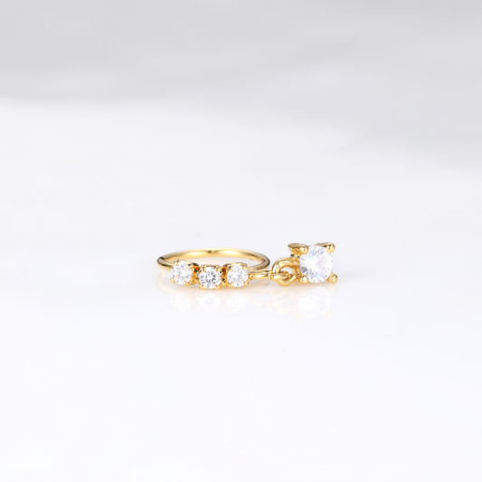 DANGLING DIAMOND NOSE RING - Concordia Style Boutique