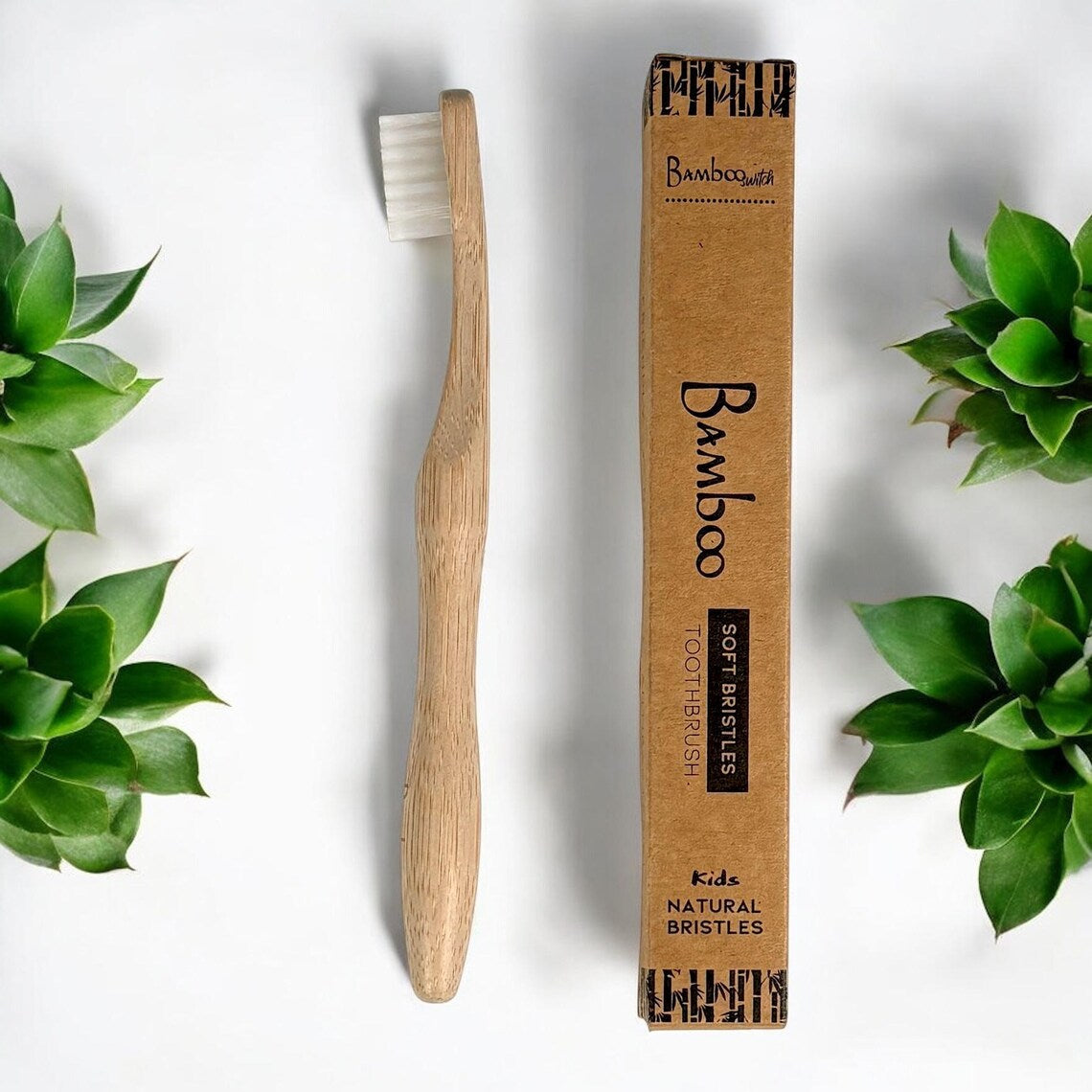 Bamboo Kids Toothbrush | Compostable Bristle - Concordia Style Boutique