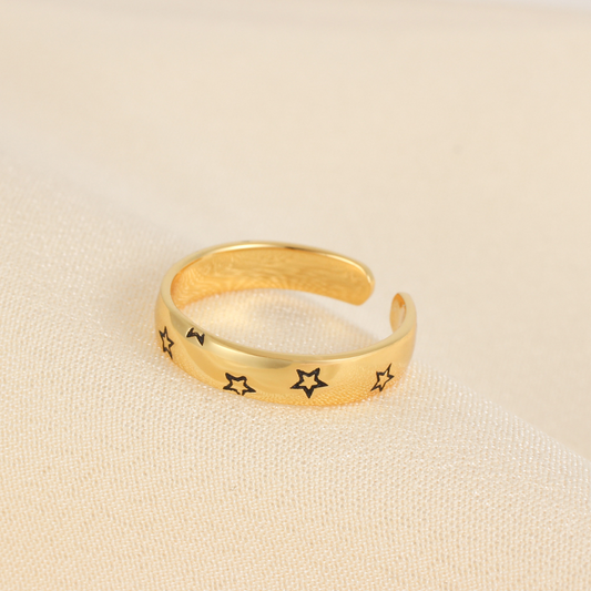 STAR OPEN RING BAND (ADJUSTABLE) - Concordia Style Boutique