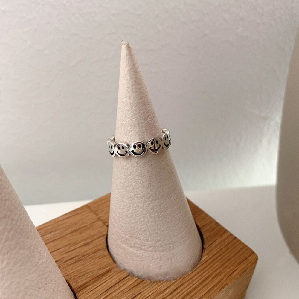 SMILEY FACE RING (ADJUSTABLE) - Concordia Style Boutique