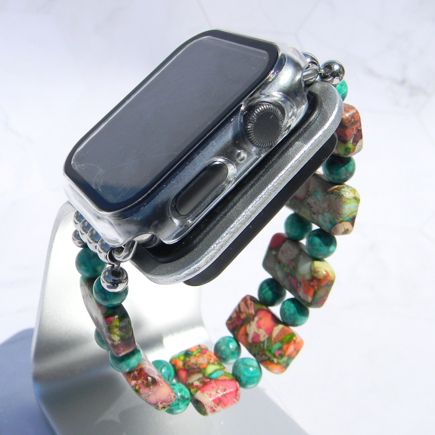 Variscite Sea Sediment Bright-Watch Band for Apple