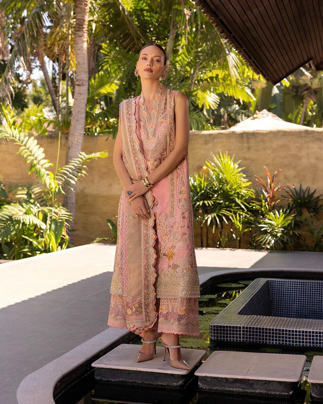 Faiza Saqlain - Peony Three Piece Embroided Lawn